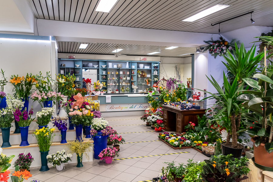 negozio Boutique del fiore Zogno con piante verdi e fiorite fiori recisi di ogni genere